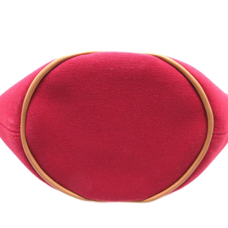 Hermes Palmyre Canvas Rouge Vif Prune Pouch 0179 Hermes