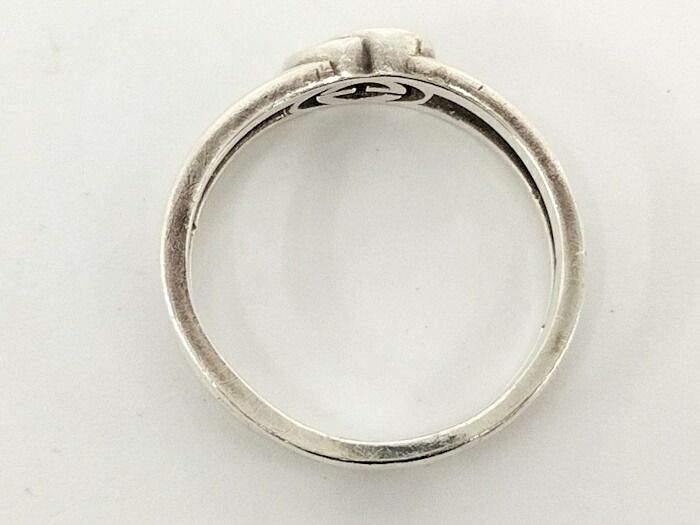 Gucci Ring Interlocking G Sv925 Silver 925 Silver Size 14