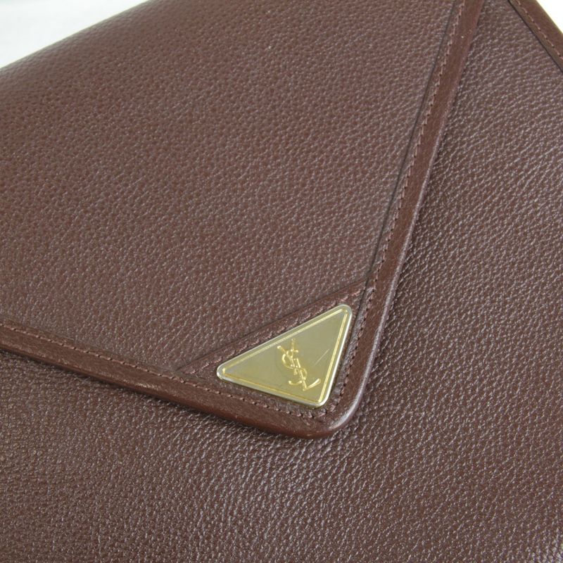 Saint Laurent Shoulder Bag Leather Brown