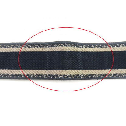 Christian DIOR S8553cbte Canvas Embroidery Logo Design Shoulder Strap Navy