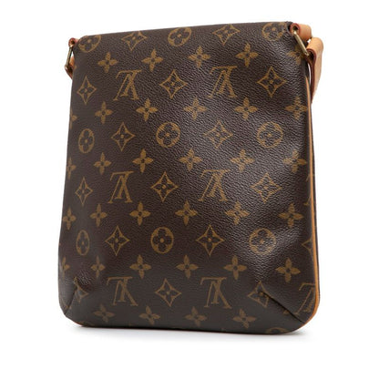 Louis Vuitton Monogram Musette Salsa Long M51387 Brown PVC Leather Women Louis