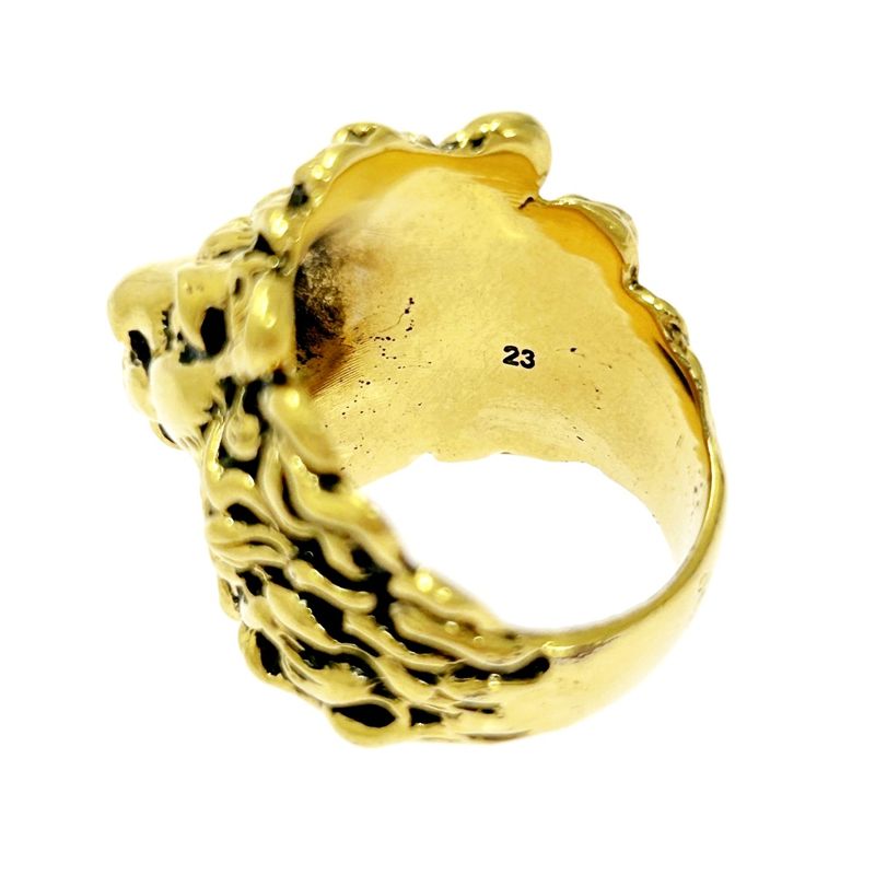 Gucci GP Lion Head Ring Gold 483559 Ring