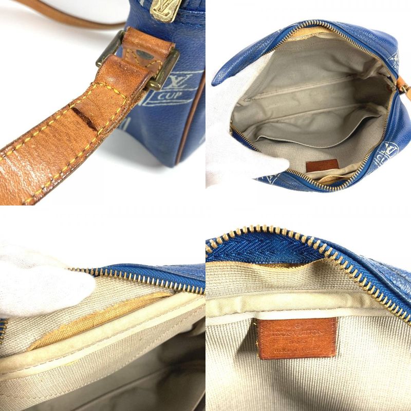 Louis Vuitton Shoulder Bag Sac San Diego M80010 Leather Blue