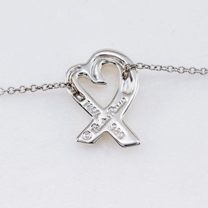Tiffany & Co Loving Heart Paloma Picasso 925 Silver Ladies 2.7g Necklace