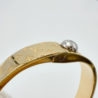 Louis Vuitton M00251 Monogram Cuff Nanogram S Size Bracelet Louis Vuitton Gold