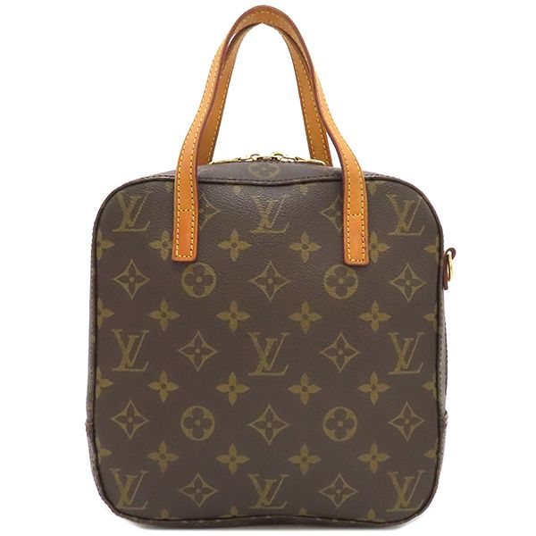 Louis Vuitton 2way Bag Spontini Monogram Canvas Monogram Gold Hardware Brown