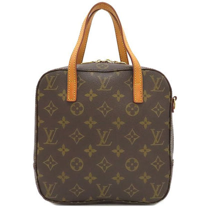 Louis Vuitton 2way Bag Spontini Monogram Canvas Monogram Gold Hardware Brown
