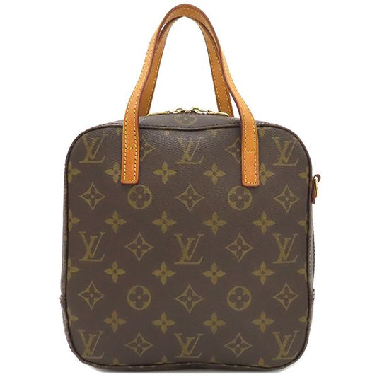 Louis Vuitton 2way Bag Spontini Monogram Canvas Monogram Gold Hardware Brown