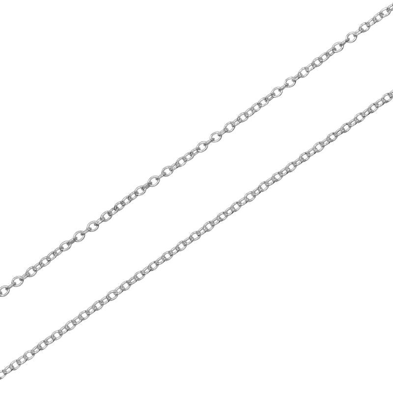 Tiffany & Co Notes Round Tag Silver 925 Ladies 9g Necklace