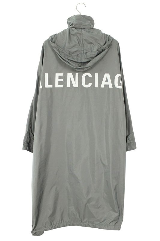 Balenciaga 518184 Txd14 Back Logo Opera Raincoat Women's 34