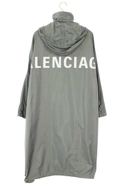 Balenciaga 518184 Txd14 Back Logo Opera Raincoat Women's 34