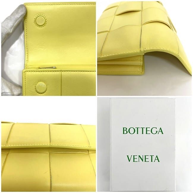 Bottega Veneta Foldable Long Wallet Ec22033 Yellow