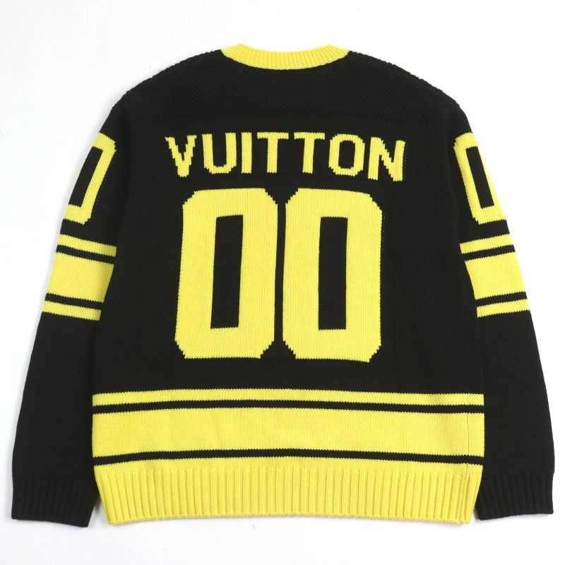 Louis Vuitton 22SS Hmn86w LV Intarsia Football Knit Cashmere Blend Amen Break