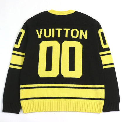 Louis Vuitton 22SS Hmn86w LV Intarsia Football Knit Cashmere Blend Amen Break