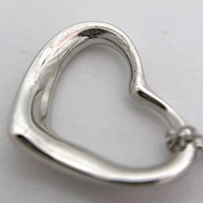Tiffany & Co Open Heart Necklace Ec22789 Silver