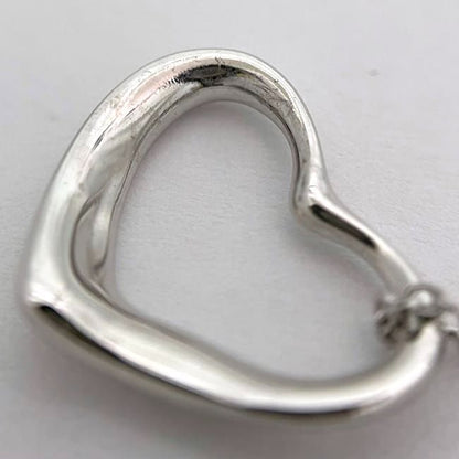 Tiffany & Co Open Heart Necklace Ec22789 Silver