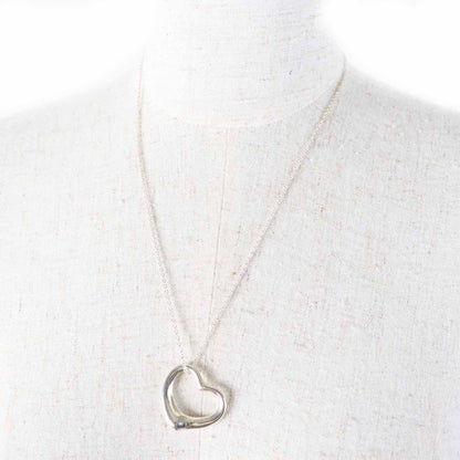 Tiffany & Co Open Heart Medium Necklace / Pendant Sv925 Silver