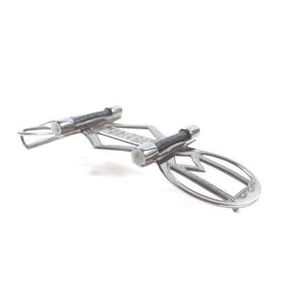 Hermes Touareg Hand Engraved Design Chrome Color Leather Use Belt Buckle Sv925