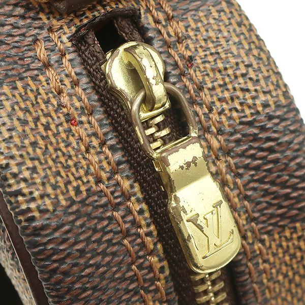 Louis Vuitton Shoulder Bag Pochette Ipanema Damier Canvas Damier Ebene Gold