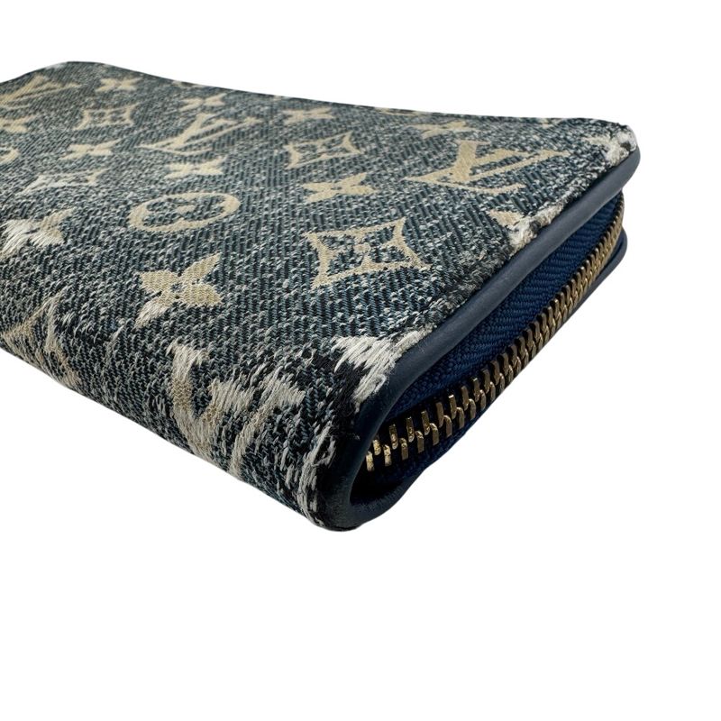 Louis Vuitton M81226 Zippy Wallet Round Zipper Jacquard Denim Monogram Long