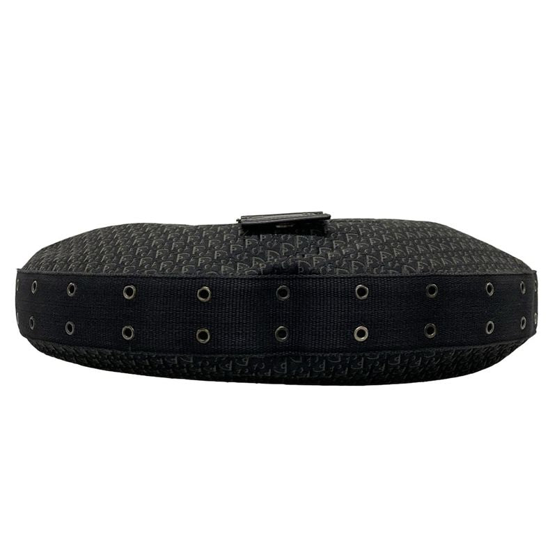 Dior/christian Dior Shoulder Bag Street Chictrotter Black And Gray Leather