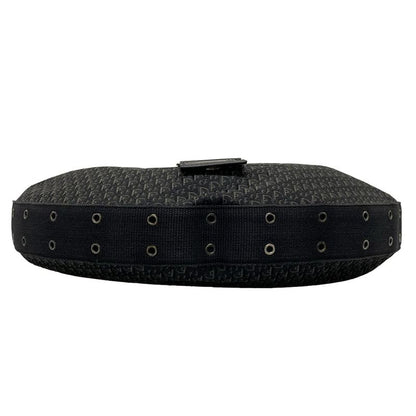 Dior/christian Dior Shoulder Bag Street Chictrotter Black And Gray Leather