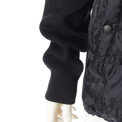 Dior Oblique Knit Cut Cotton Jacket Blouson Outerwear 213m435at373 Black M