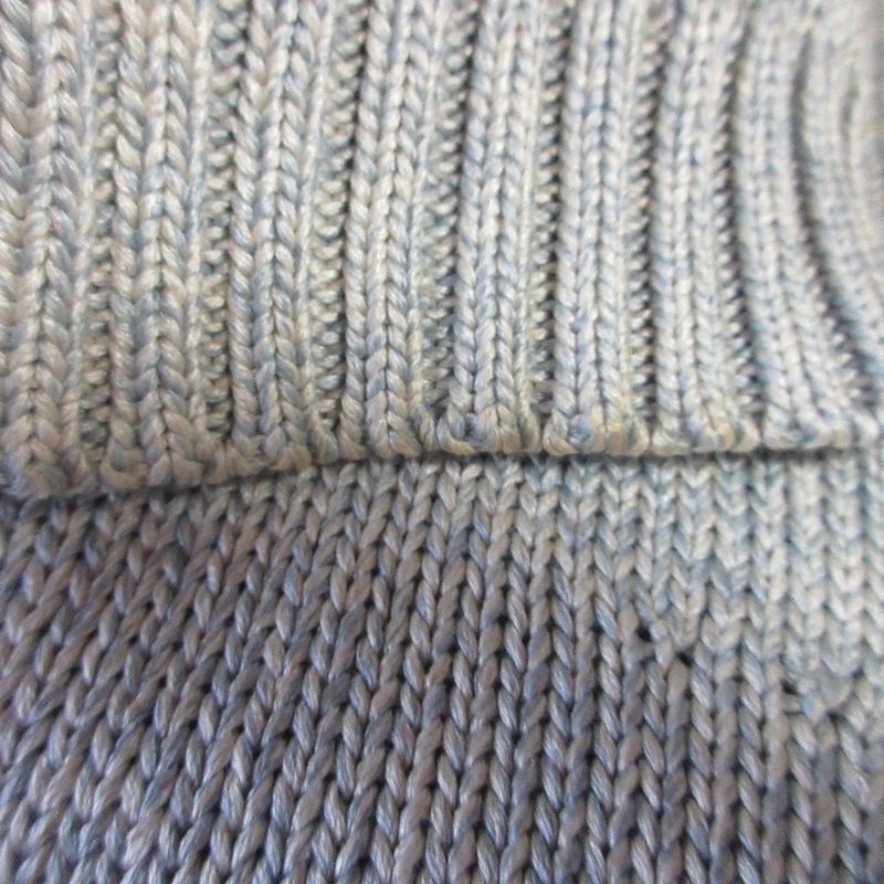 Good Celine Silk Knit Cut and Sewn Size S Light Blue White Women's Used