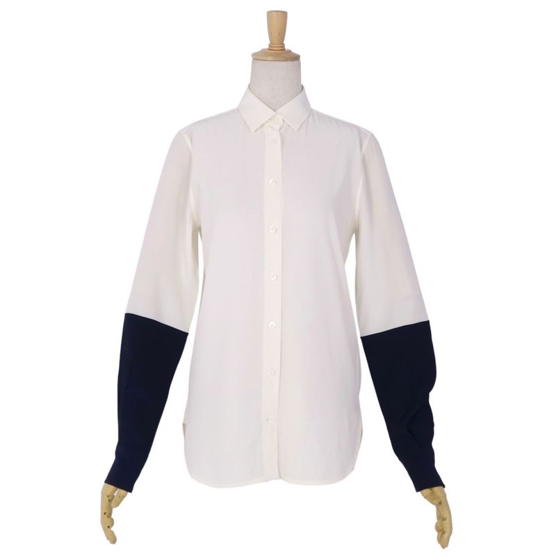 Celine Shirt Phoebe Period Blouse Long Sleeve Silk