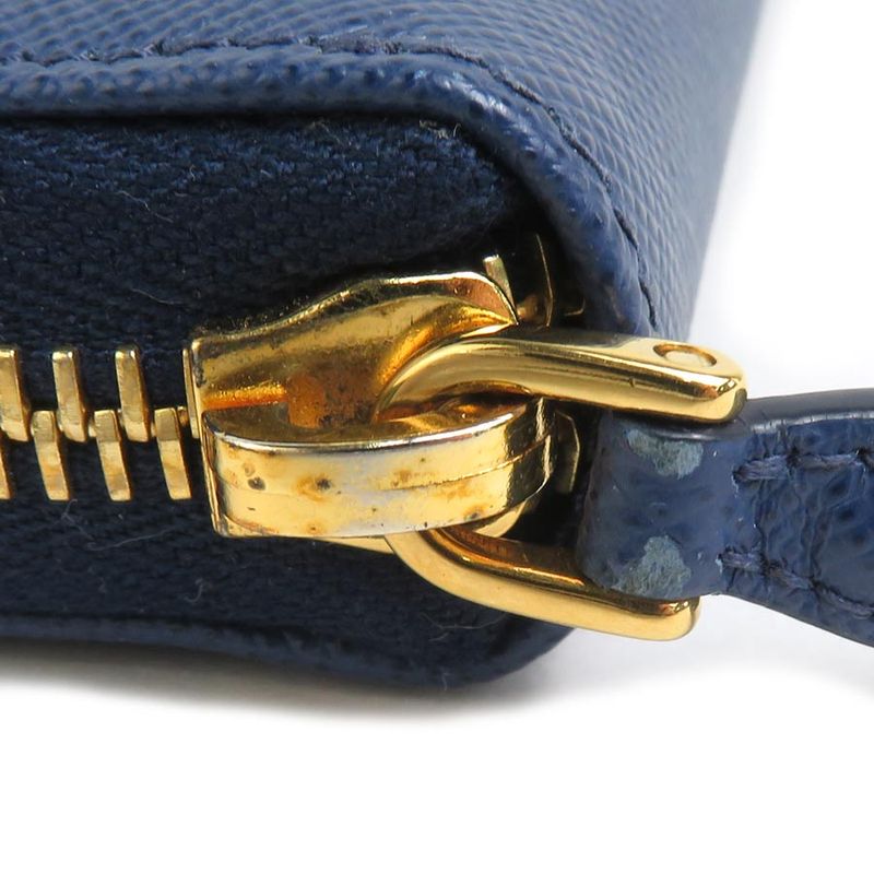 Prada Round Zipper Long Wallet 1ml506