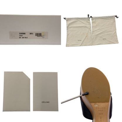 Celine - By Phoebe Philo Phoebe Wood Sole Strap Sandals - 38 1 2 - Black Brown