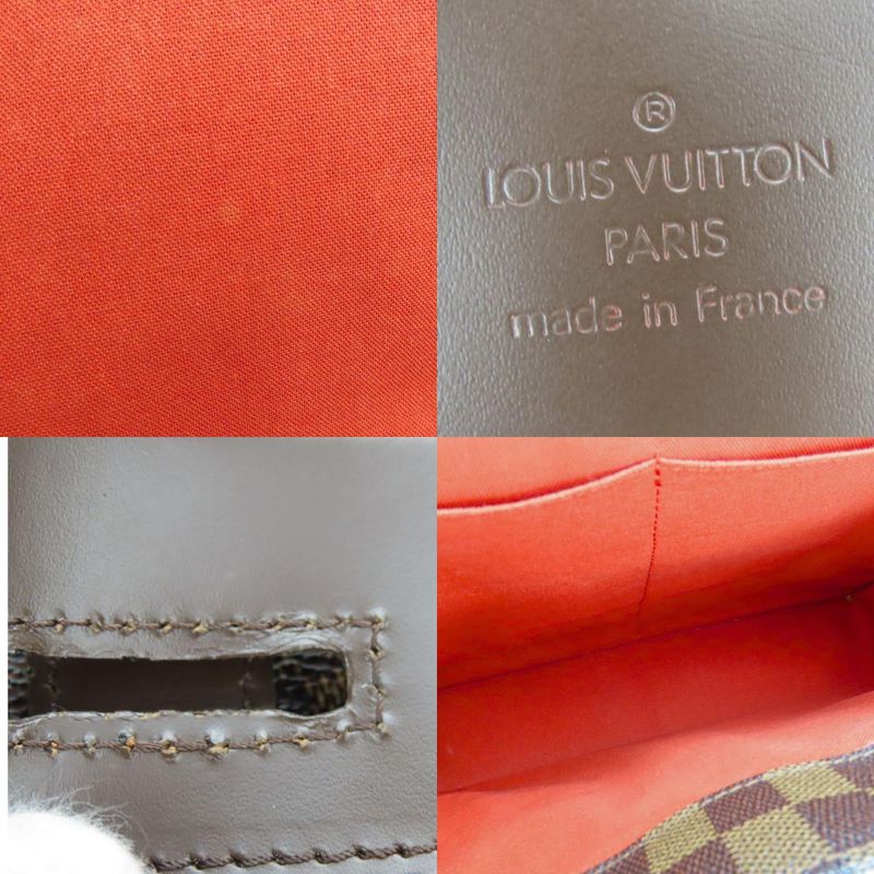 Louis Vuitton Shoulder Bag Broadway N42270 Damier Ebène Brown Gold Hardware