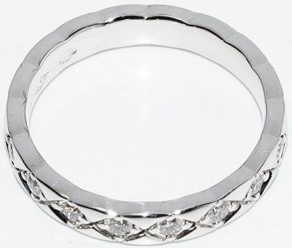 Chanel Ring 18K White Gold 18p(034ct) Diamonds Coco Crush Marriage Ring J11871
