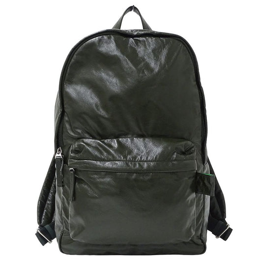 Bottega Veneta Bag Men's Brand Backpack Lambskin Dark Green Large Capacity