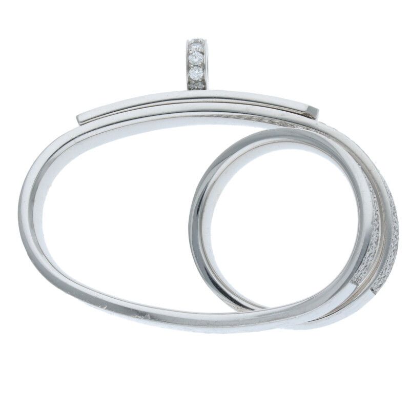 Hermes Kelly Gavroche Double Ring 18kwg Diamond Ring Men's 52