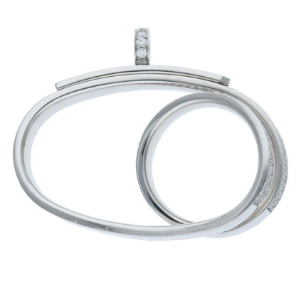 Hermes Kelly Gavroche Double Ring 18kwg Diamond Ring Men's 52