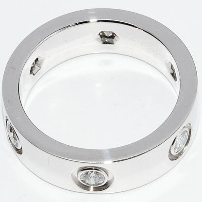 Cartier Ring 18K White Gold Diamond 6p(045ct) Love Ring Full Diamond B40260