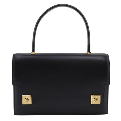 Hermes Piano 25 Vintage Box Calf Black 0Q Ladies Handbag