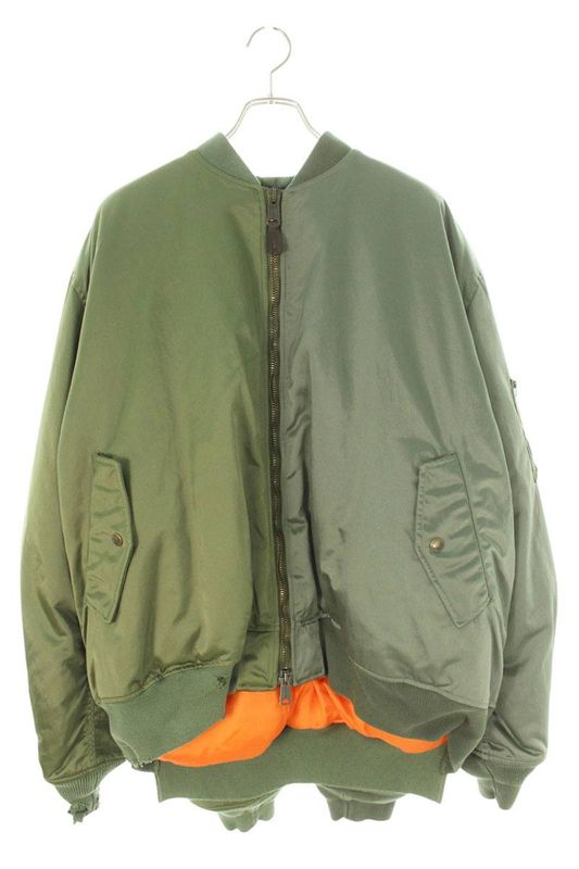 Balenciaga 790763 Tyd31 Double Sleeve Bomber Jacket Blouson Men's L