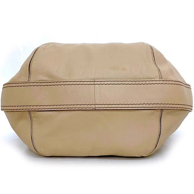 Loewe One Shoulder Bag Beige Leather