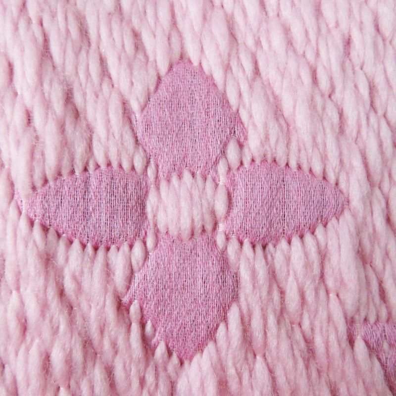 Louis Vuitton M76178 Echarpe Logomania Arafolie Wool Silk Rose