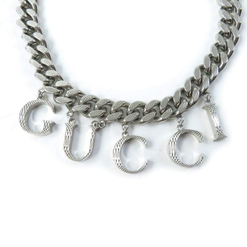 Gucci 675769 Interlocking Necklace Current Model Script Logo Kihira Chain