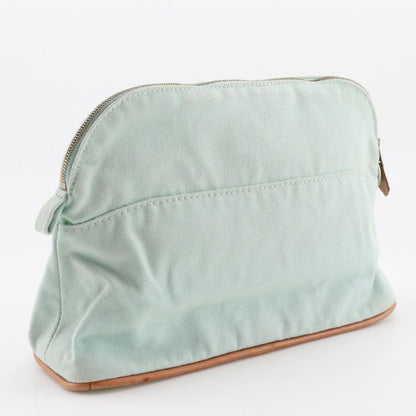 Hermes Bolide Pouch 25 Baby Line Cotton Light Blue Women's Pouch