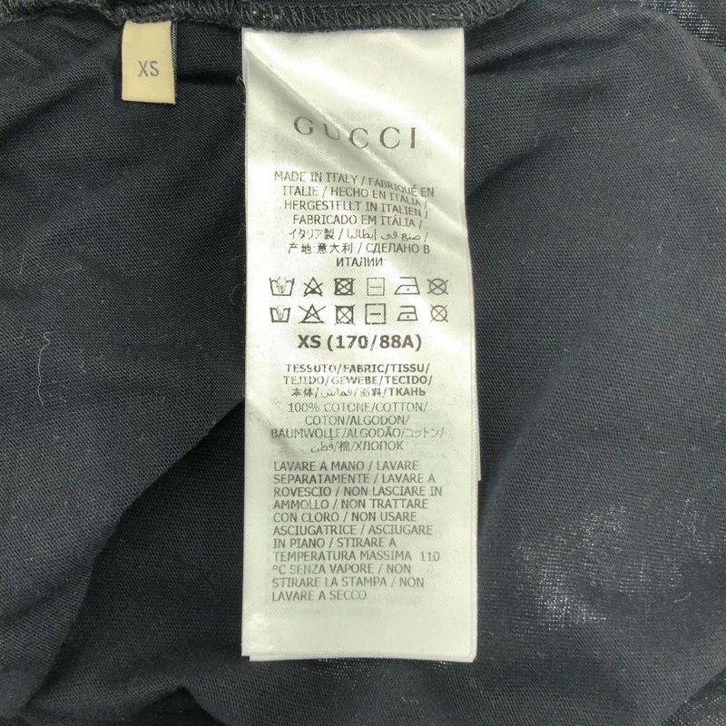 Gucci | Interlocking Logo Print T-shirt Cut And Sewn | XS | Black | Men's