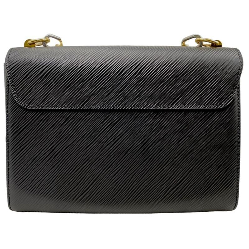 Louis Vuitton M22773 Twist MM Epi Noir Black Handbag with Strap Box and Storage