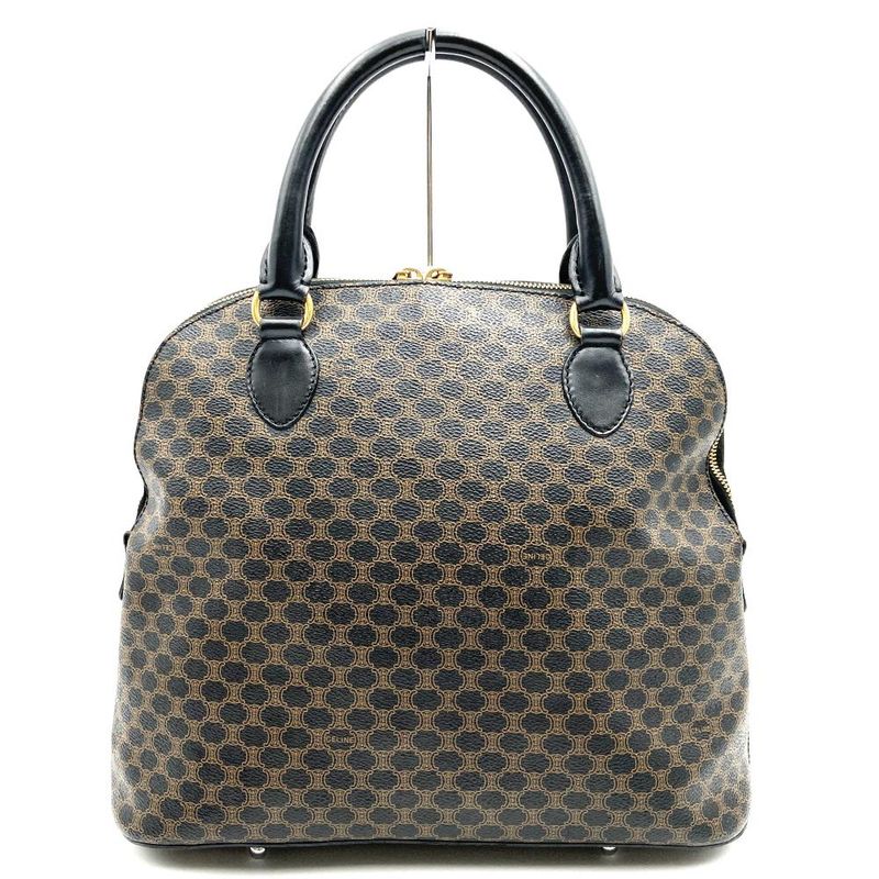 Celine Dm98/1 Handbag PVC Macadam Brown Black Ladies Men Fashion Vintage Gift