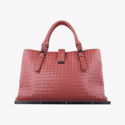 Bottega Veneta Roma Intrecciato Burgundy Lambskin B01570745e