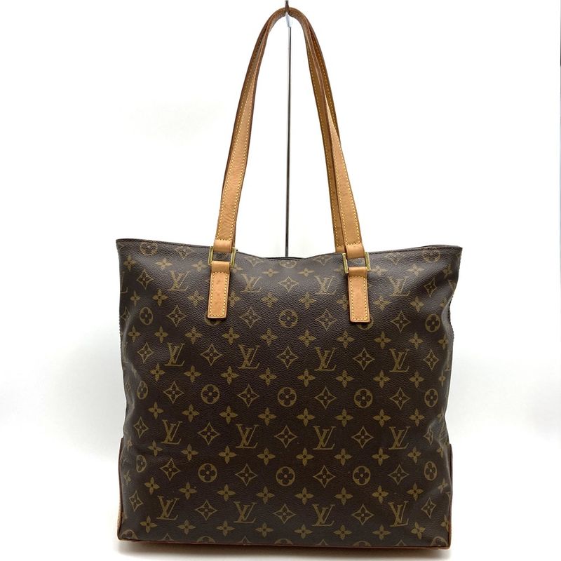 Louis Vuitton M51151 Cabas Mezzo Tote Bag Monogram Canvas Brown Ladies Men