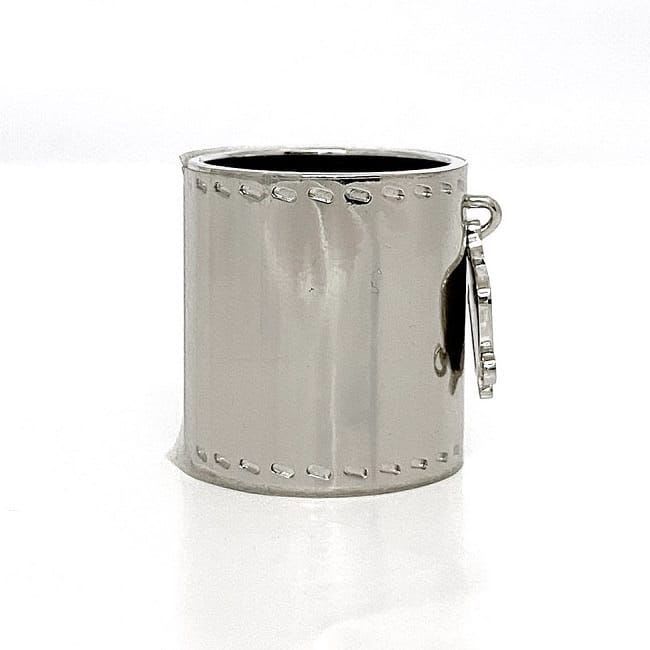 Hermes Scarf Ring Silver Saddle