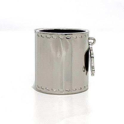 Hermes Scarf Ring Silver Saddle